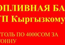 1-ноябрдан баштап көмүрдүн тоннасы 4000 сомдон сатылат. Даректер