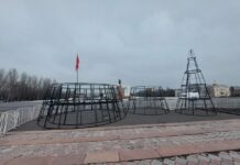 Борбор калаада башкы балатыны орнотуу иши башталды, – сүрөт