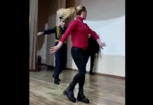 ВИДЕО — Валентина Шевченко станцевала лезгинку с сотрудником СИН