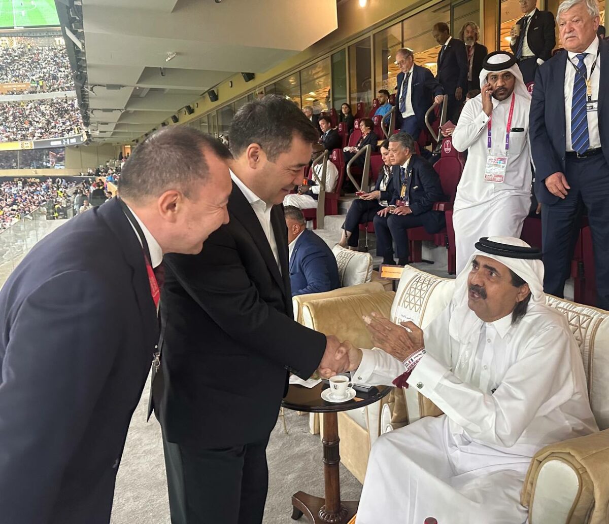 2 1 Садыр Жапаров в Дохе посетил финал ЧМ-2022 и встретился с Эрдоганом