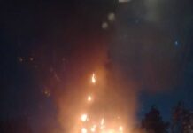 Кара-Көлдө жаңы жылдык балаты күйүп кетти