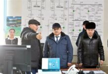 Жапаров Токтогул ГЭСинин иши менен таанышты