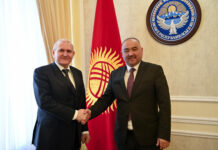 Шакиев Россиянын Кыргызстандагы элчиси Николай Удовиченкону кабыл алды