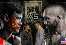 Самат «Кыргыз» стал чемпионом лиги профессионального бокса Hardcore Boxing