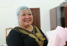 У прославившейся пением в парке Бегимай Турусбековой родилась дочь!