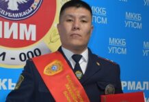 Аскат Казыбеков признан лучшим патрульным милиционером в Бишкеке