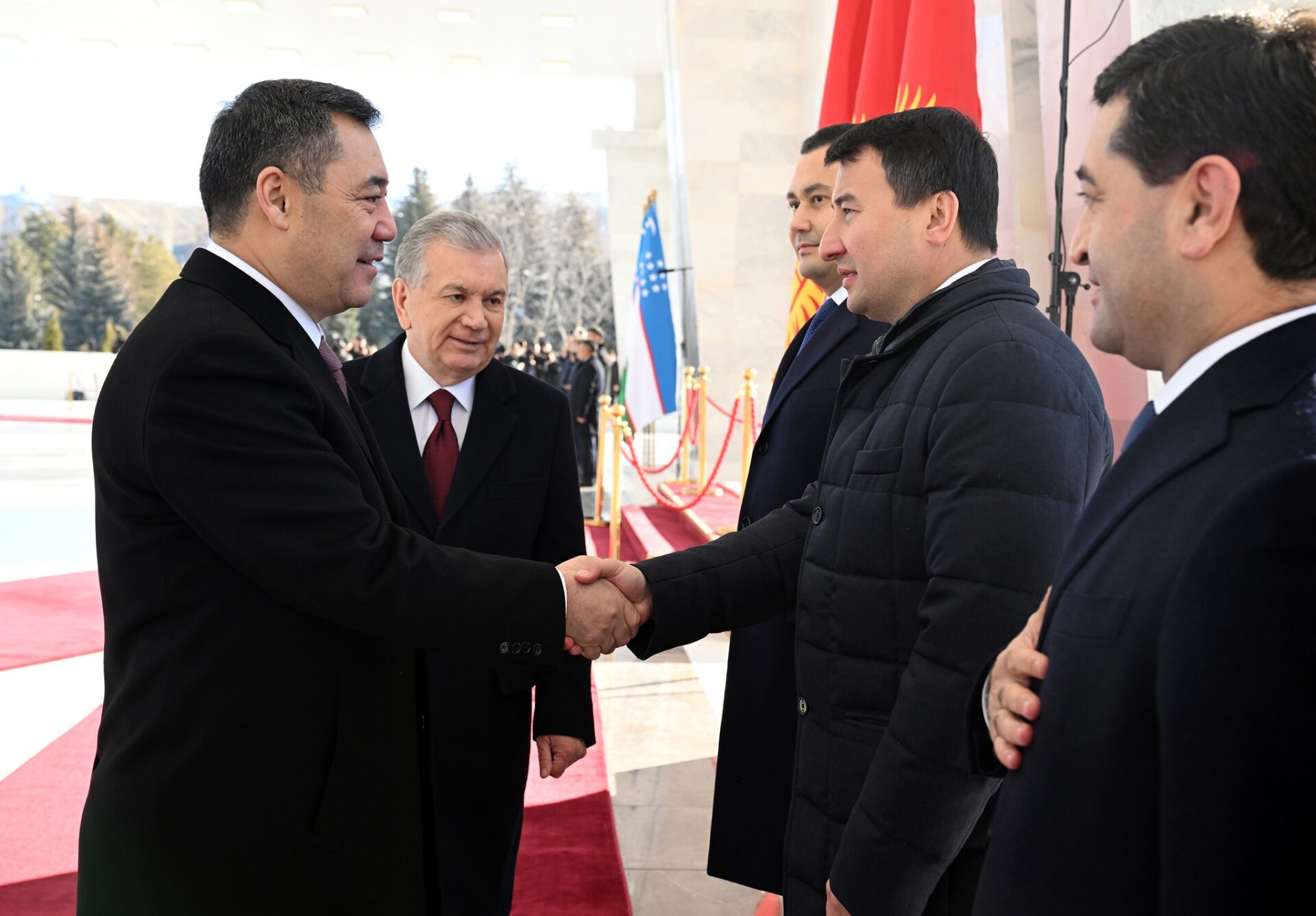326917713 542583481267007 2754910971378983065 n В Бишкеке состоялась церемония официальной встречи Жапарова и Мирзиёева - фото
