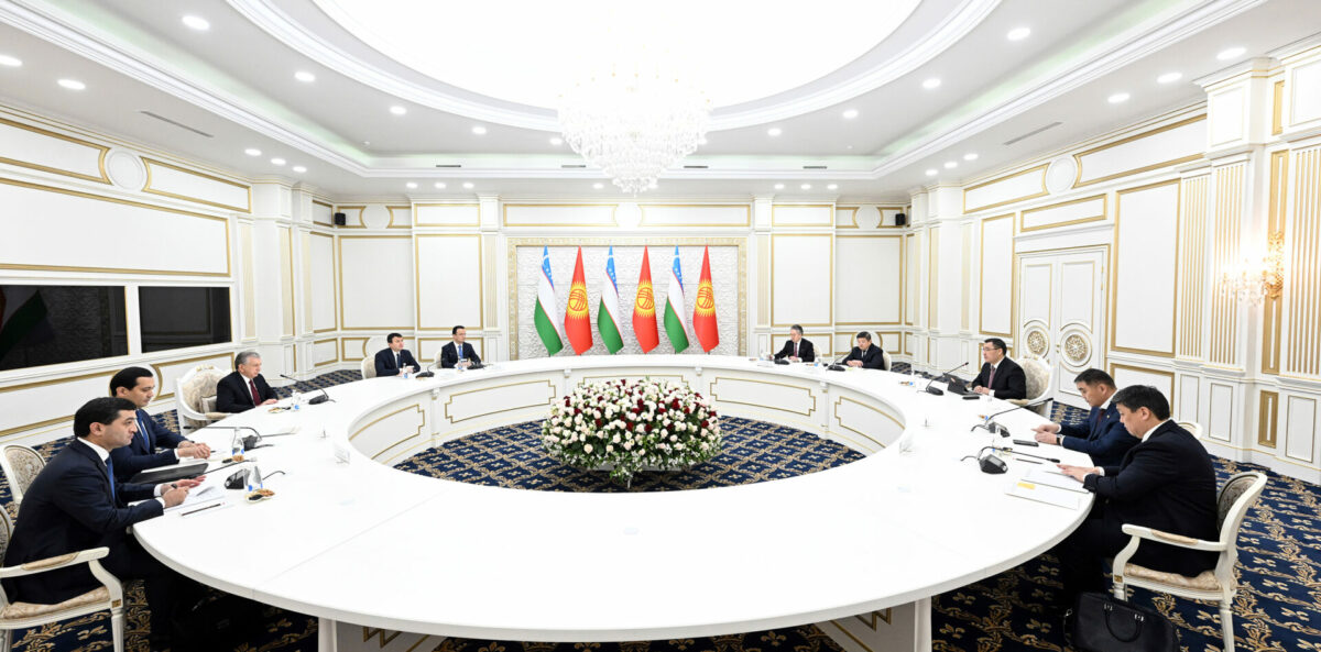 327713091 732089728261036 5491432277773075636 n В Бишкеке состоялась церемония официальной встречи Жапарова и Мирзиёева - фото