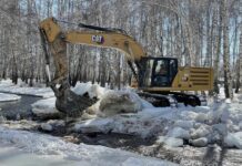 «Альянс Алтын» помог устранить крупный затор на реке в Таласском районе