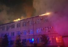 Ночью в здании Северо-Восточной таможни произошел пожар