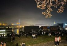 Белград шаарындагы суу үстүндөгү клуб чөгүп кетти