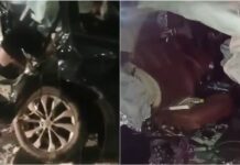 Страшное ДТП в Бишкеке: машину разорвало на части, есть погибшие — видео