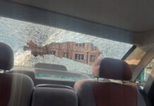 В Кара-Суу неизвестные в масках расстреляли авто, два человека ранены