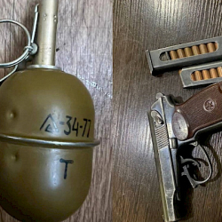 granata “РГД-5” гранатасын жана “Макаров” үлгүсүндөгү тапанчасын мыйзамсыз сактап жүргөн жаран кармалды