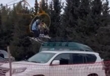 Караколдогу лыжа базасында унаалар туура эмес жерге токтотулгандыктан, лыжачан кыз кулап кете жаздады