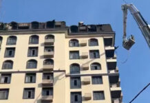 Крупный пожар на многоэтажке в Бишкеке тушили 5 часов