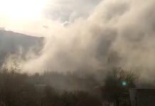 Как в фильме ужасов. Очевидцы сняли на видео жуткий туман в Чуйской области