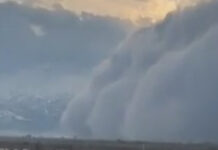 ВИДЕО: Жуткое, но завораживающее зрелище наступления тумана на Чуйскую область