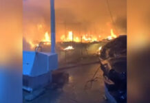 Орто-Сай базарынан өрт чыкты