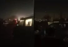 Айланма жолдо 4 унаа сүзүштү