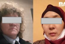 Кыргызстанка в Москве избила капитана полиции, которая пыталась сорвать с нее платок