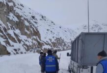 Ош жолунда кар көчкү тазаланып, жол ачылды