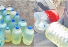 В ходе рейда «Стихийная торговля» в Бишкеке изъяли более 500 литров ГСМ