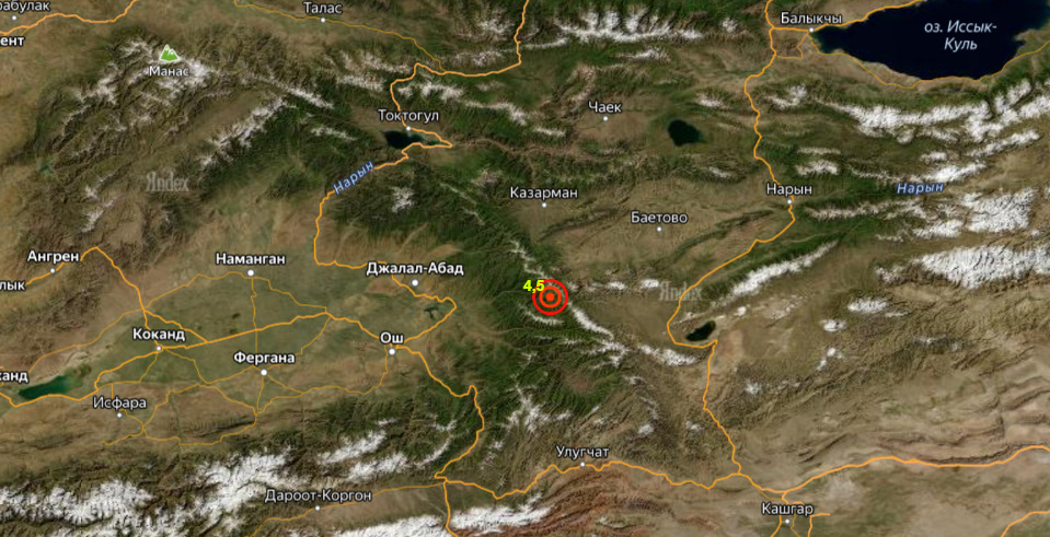 image 12 2 На юге Кыргызстана произошло землетрясение силой 4,5 балла