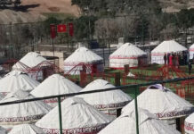 МЧС КР: В турецком Кахраманмараше установили кыргызские юрты