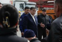 Ташиев капсула салды. Сузактагы Барпы айылында жаңы төрөт үйүнүн курулушу башталды