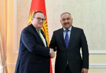 Төрага Шакиев АКШнын Кыргызстандагы элчисин кабыл алды