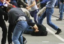 Бишкектеги 5-мартка караган түнү топ балдар ортосундагы мушташты милиция иликтеп жатат, – видео