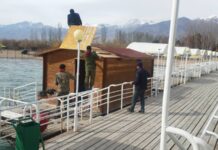 На пирсе пансионата «Радуга+» демонтировали незаконную сауну