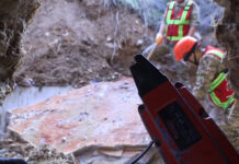 Сулайман-Тоодон таш кулап, турак үйдүн дубалын тешип кеткен