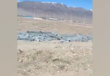 «Ысык-Көл» аэропортунун тосмосунун бир бөлүгү кулап түштү