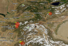В Таджикистане произошло два землетрясения. Толчки ощущались в Кыргызстане