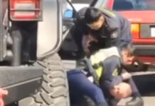 В патрульной милиции прокомментировали жесткое задержание водителя в Бишкеке