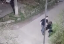 Драка в Бишкеке: мужчина ударил даму по лицу, за что получил «ответку» и испугался