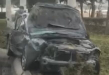 В Бишкеке произошло серьезное ДТП, пострадали три человека