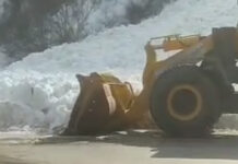 Ущелье Чычкан расчистили от лавины. Дорога Бишкек—Ош открыта для проезда