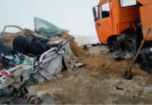 Казакстанда жол кырсык болуп, төрт адам каза болду