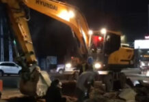 Некрасов көчөсү менен кесилишкен Лев Толстой көчөсү кайрадан жабылды