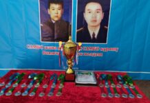 Күзөт кызматынын өздүк курам арасында самбо күрөшү боюнча спорттук мелдеш өттү