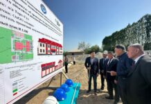 В приграничном баткенском селе начали строить новую школу за 83 млн сомов
