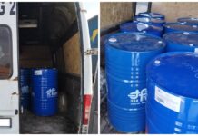 ГКНБ пресек незаконный ввоз спирта в Кыргызстан