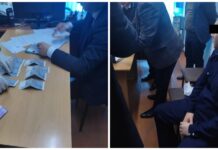 Милициянын кайгуул кызматкери пара берип жатканда кармалды