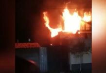 В Арча-Бешике в жилом доме произошел пожар — видео