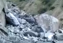 На трассе Мырза-Аке — Кара-Кульджа — Алайкуу произошел камнепад, дорога закрыта