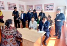 Айгүл Жапарова Түптөгү жаңыланган мектептин ачылышына барды, – сүрөт