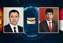 Садыр Жапаровго Индонезиянын президенти куттуктоо жолдоду